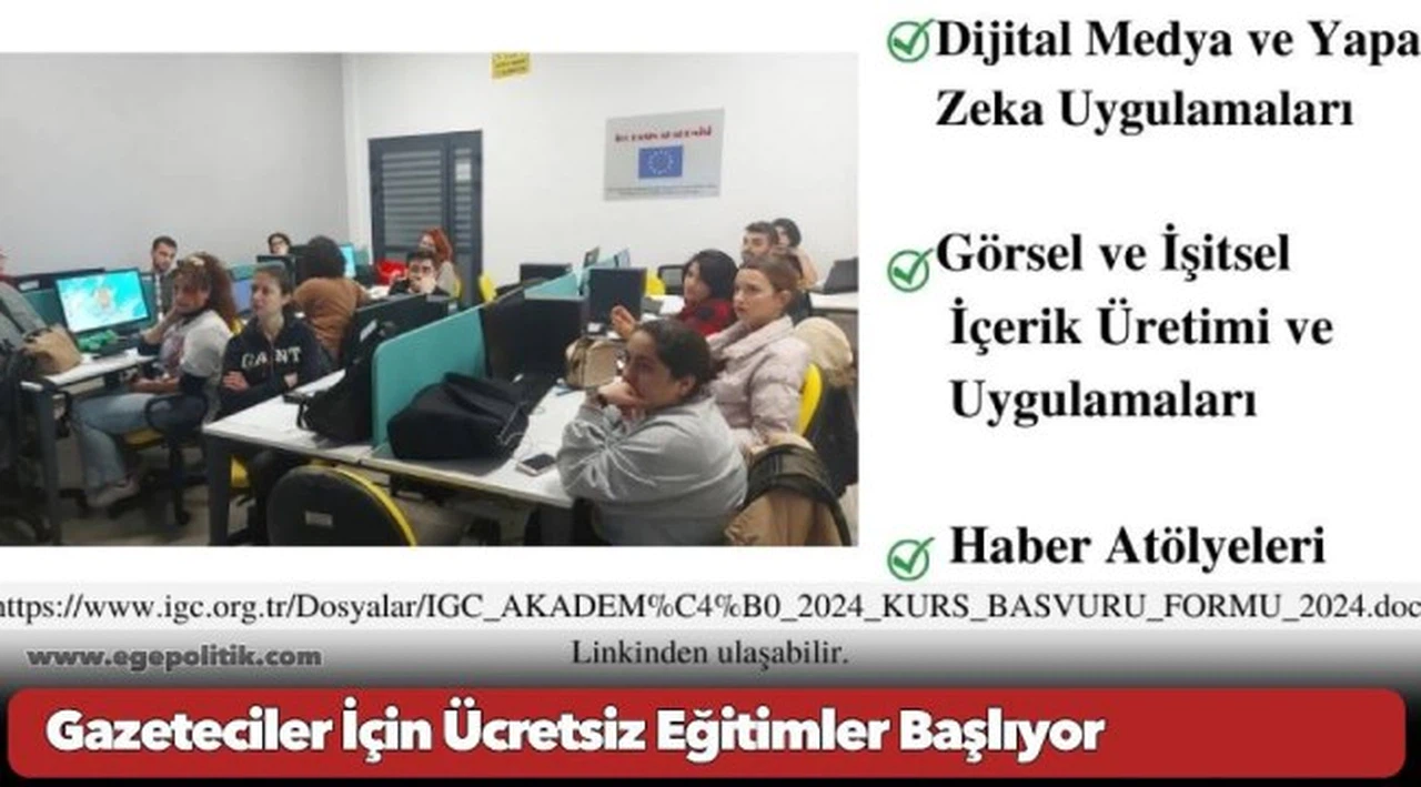 Gazeteciler İçin Ücretsiz Eğitimler Başlıyor