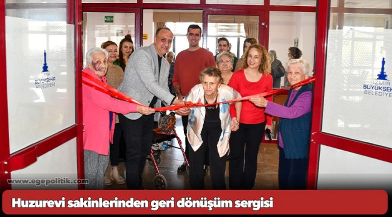 Huzurevi sakinlerinden geri dönüşüm sergisi