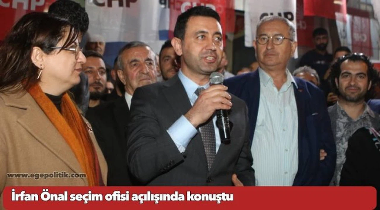 İrfan Önal seçim ofisi açılışında konuştu: ‘Halkla beraber kentin refahı için çalışacağız’