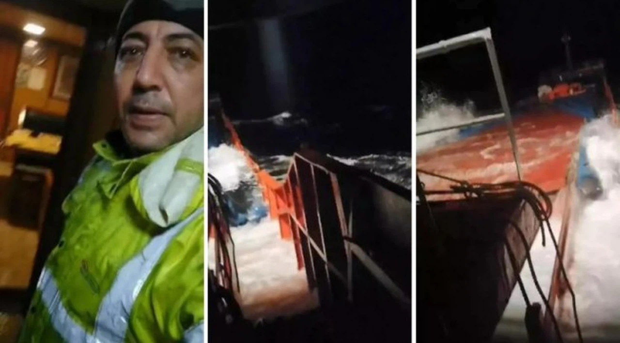 Marmara Denizi'ndeki gemi batmadan önce çekilen görüntüler ortaya çıktı
