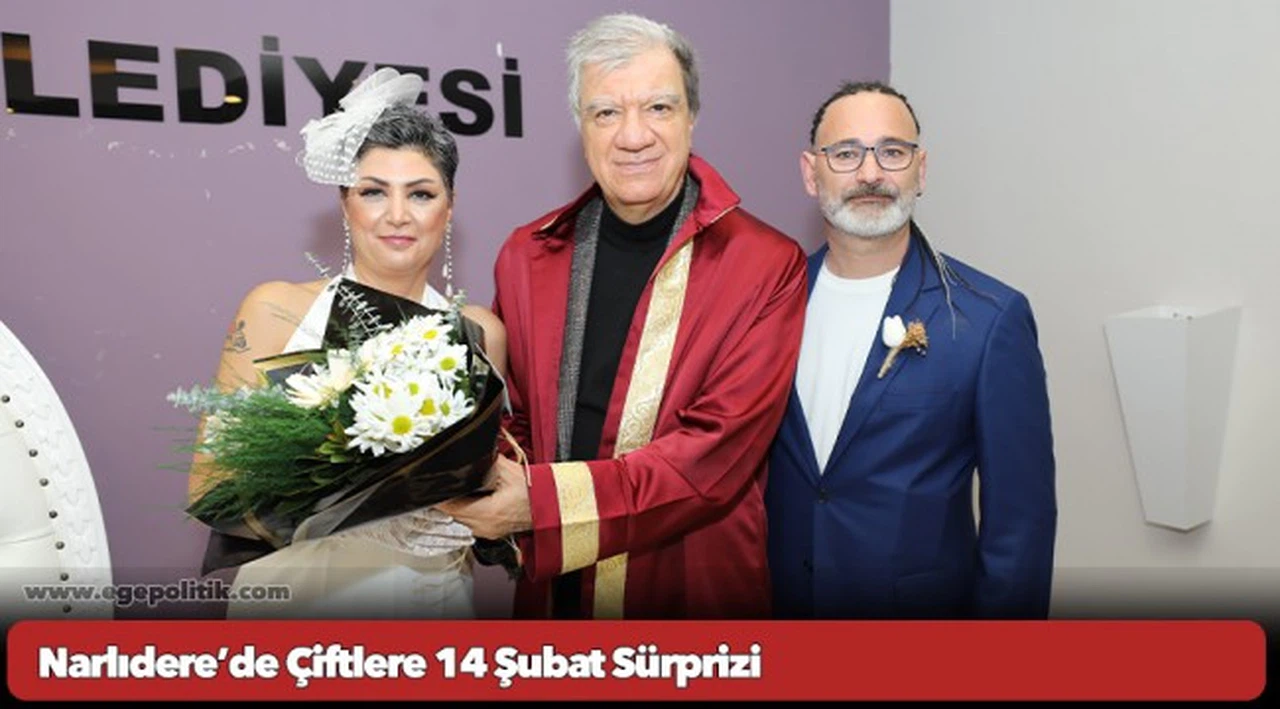 Narlıdere’de Çiftlere 14 Şubat Sürprizi