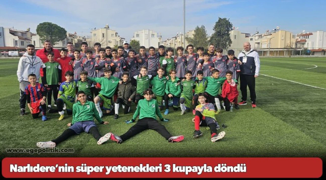 Narlıdere’nin süper yetenekleri 3 kupayla döndü