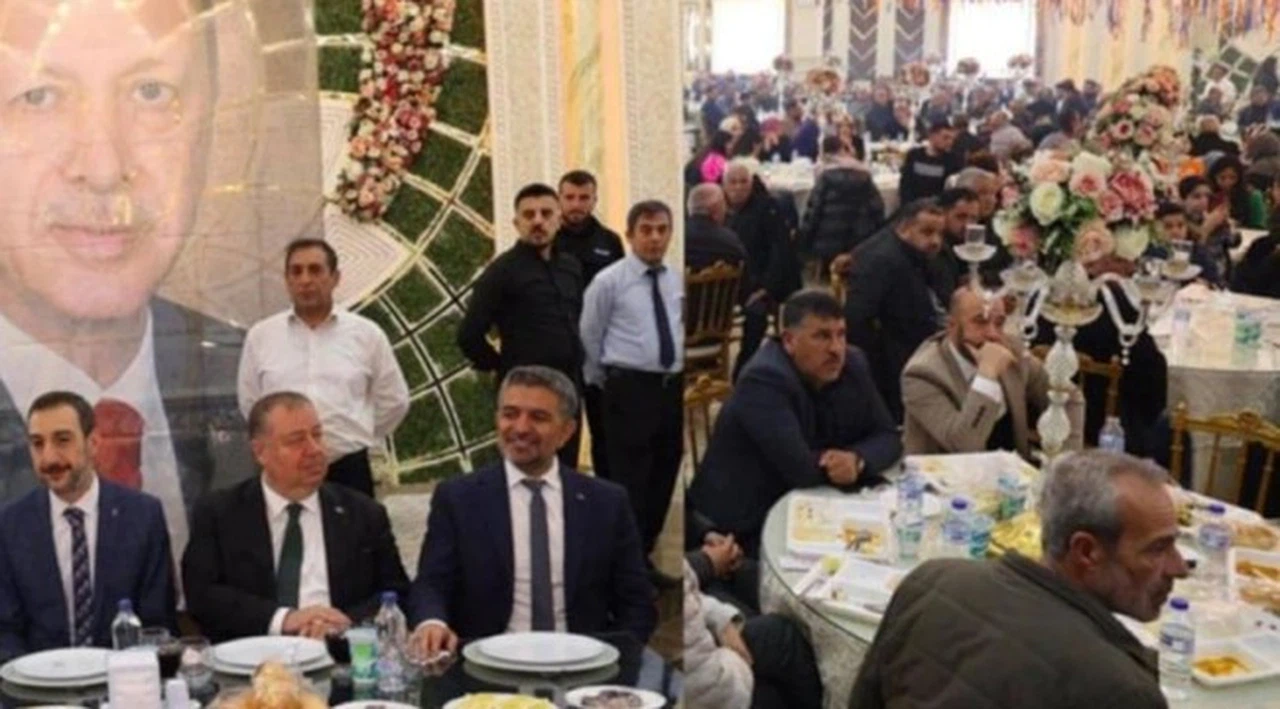 AKP’liler porselen tabaklarda, vatandaş köpük tabldotlarda yemek yedi