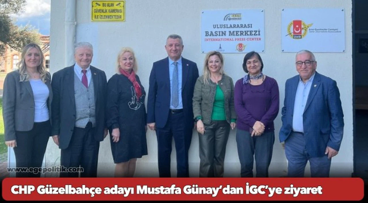 CHP Güzelbahçe adayı Mustafa Günay’dan İGC’ye ziyaret