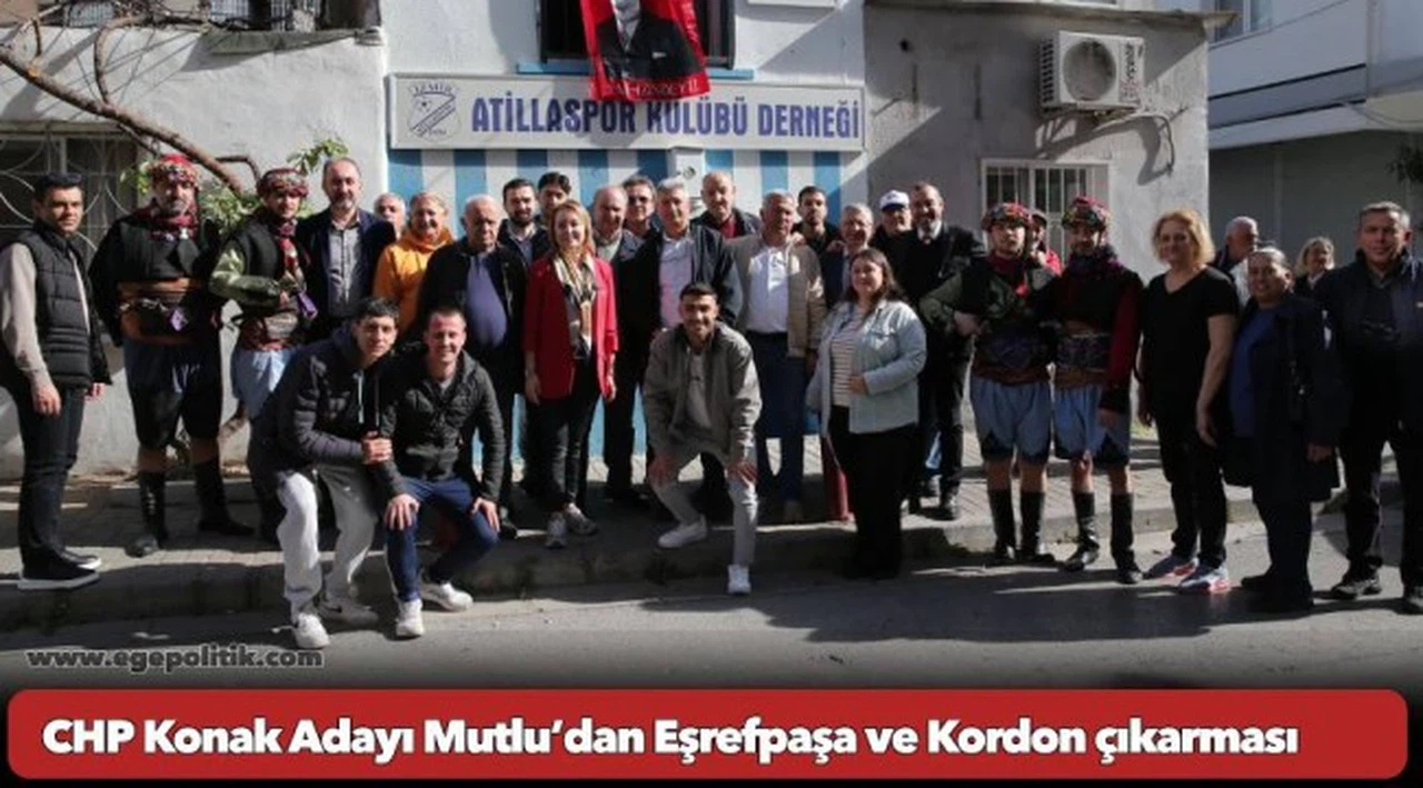 CHP Konak Adayı Mutlu’dan Eşrefpaşa ve Kordon çıkarması