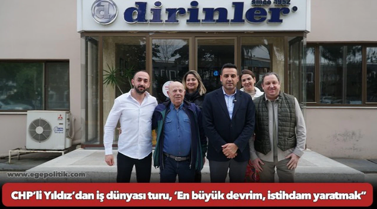 Çiğli Başkan Adayı Onur Emrah Yıldız; “En büyük devrim, istihdam yaratmak!