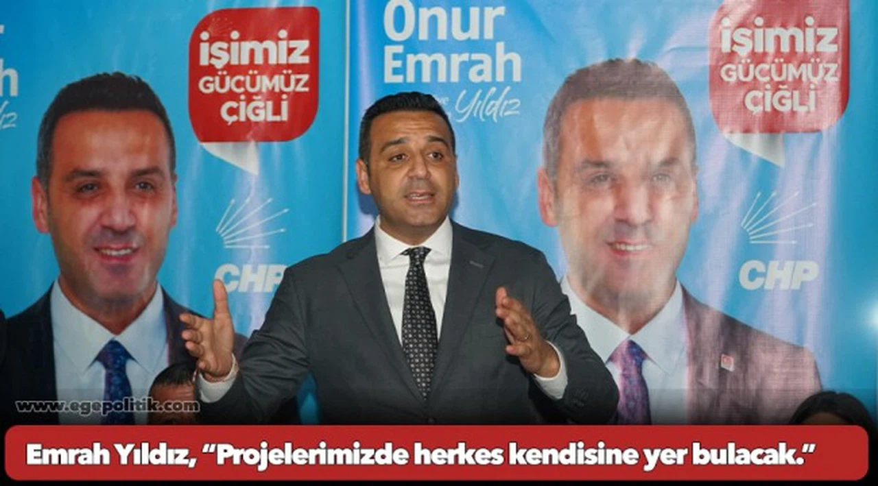 Çiğli Başkan Adayı Onur Emrah Yıldız, “Projelerimizde herkes kendisine yer bulacak.”