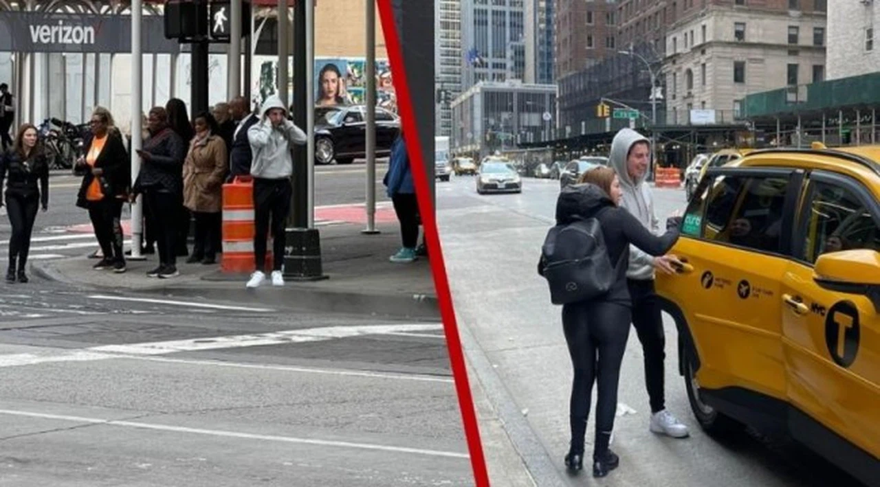 Eylem Tok ve oğlu New York'ta görüntülendi
