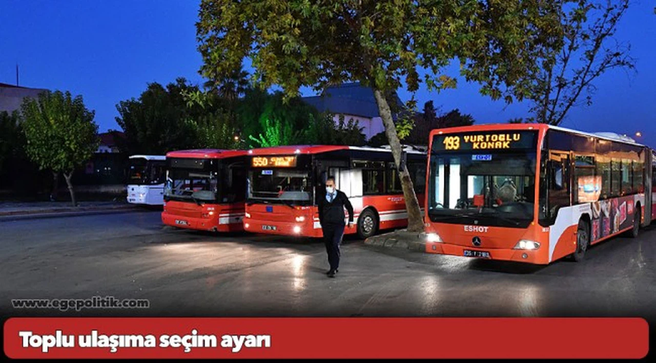Toplu ulaşıma seçim ayarı