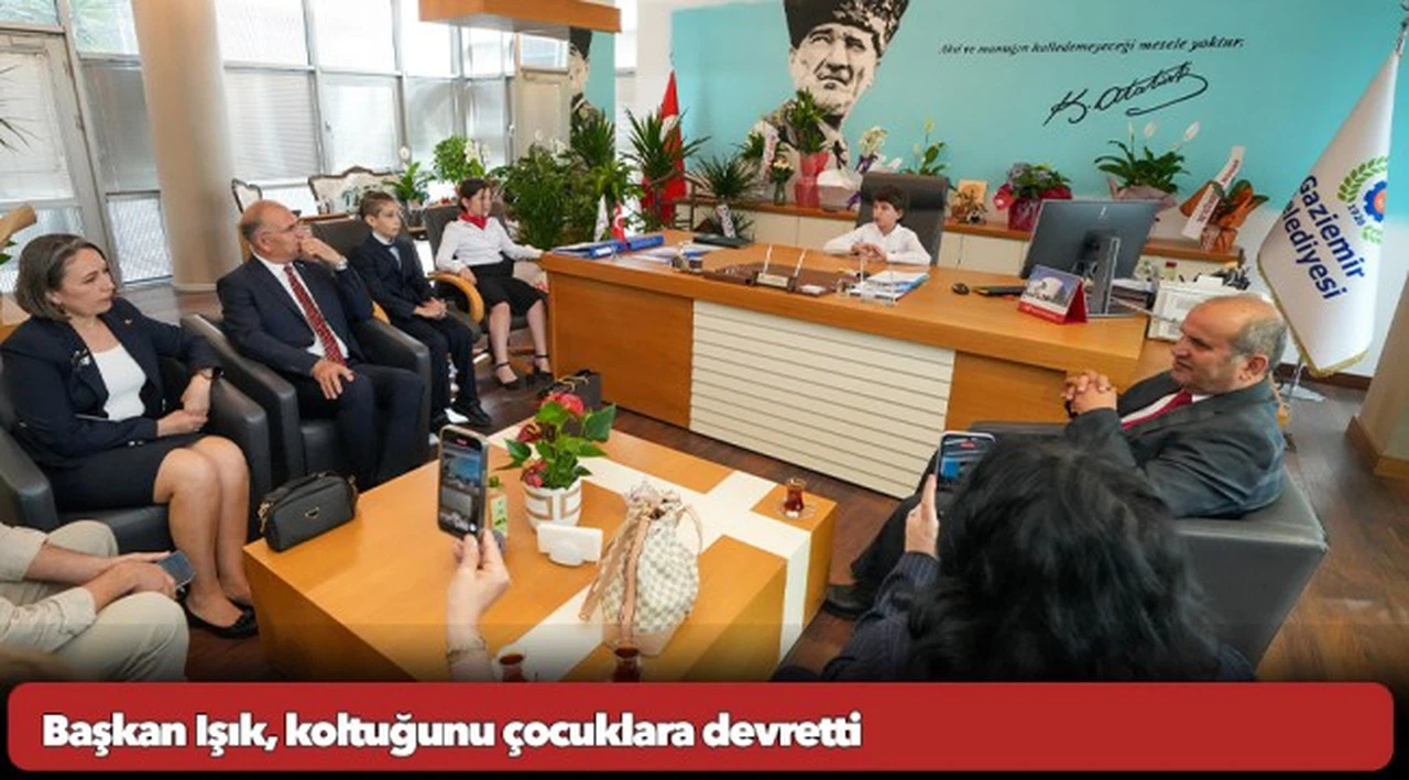 Başkan Işık, koltuğunu çocuklara devretti