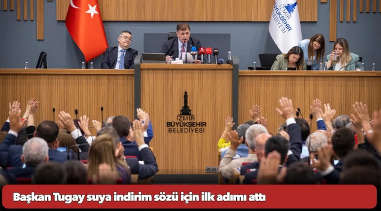 Başkan Tugay suya indirim sözü için ilk adımı attı