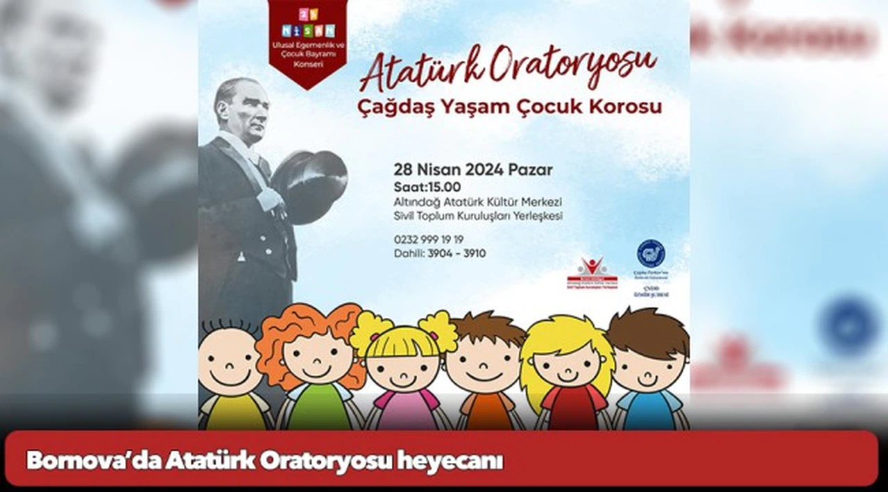 Bornova’da Atatürk Oratoryosu heyecanı