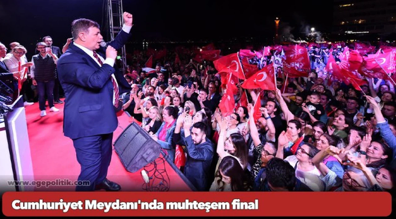 Cumhuriyet Meydanı'nda muhteşem final