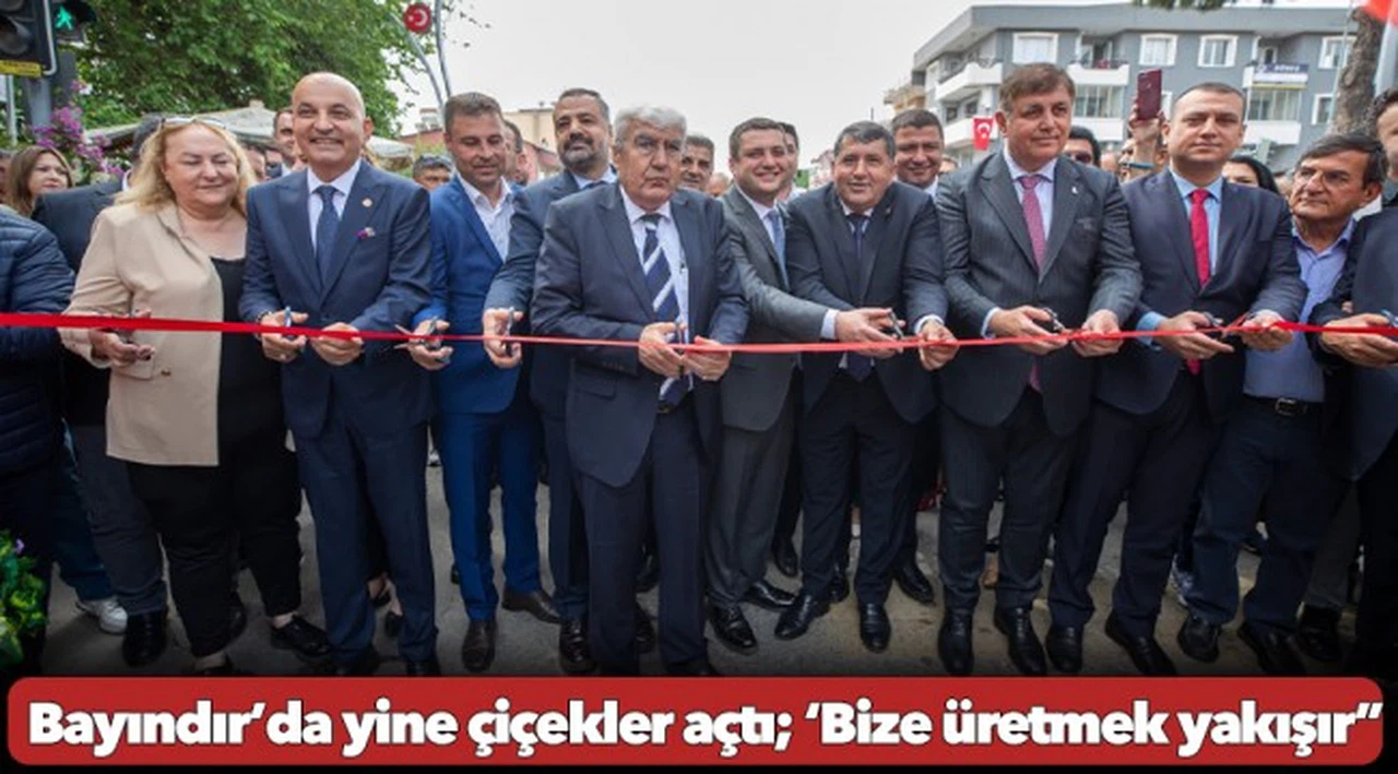 İzmir’in geleneksel festivaliyle Bayındır’da yine çiçekler açtı