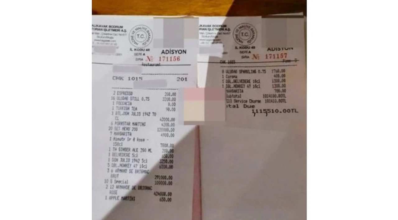 1 milyon 115 bin liralık hesapla gündem olmuştu: Bodrum'daki o restorandan açıklama geldi