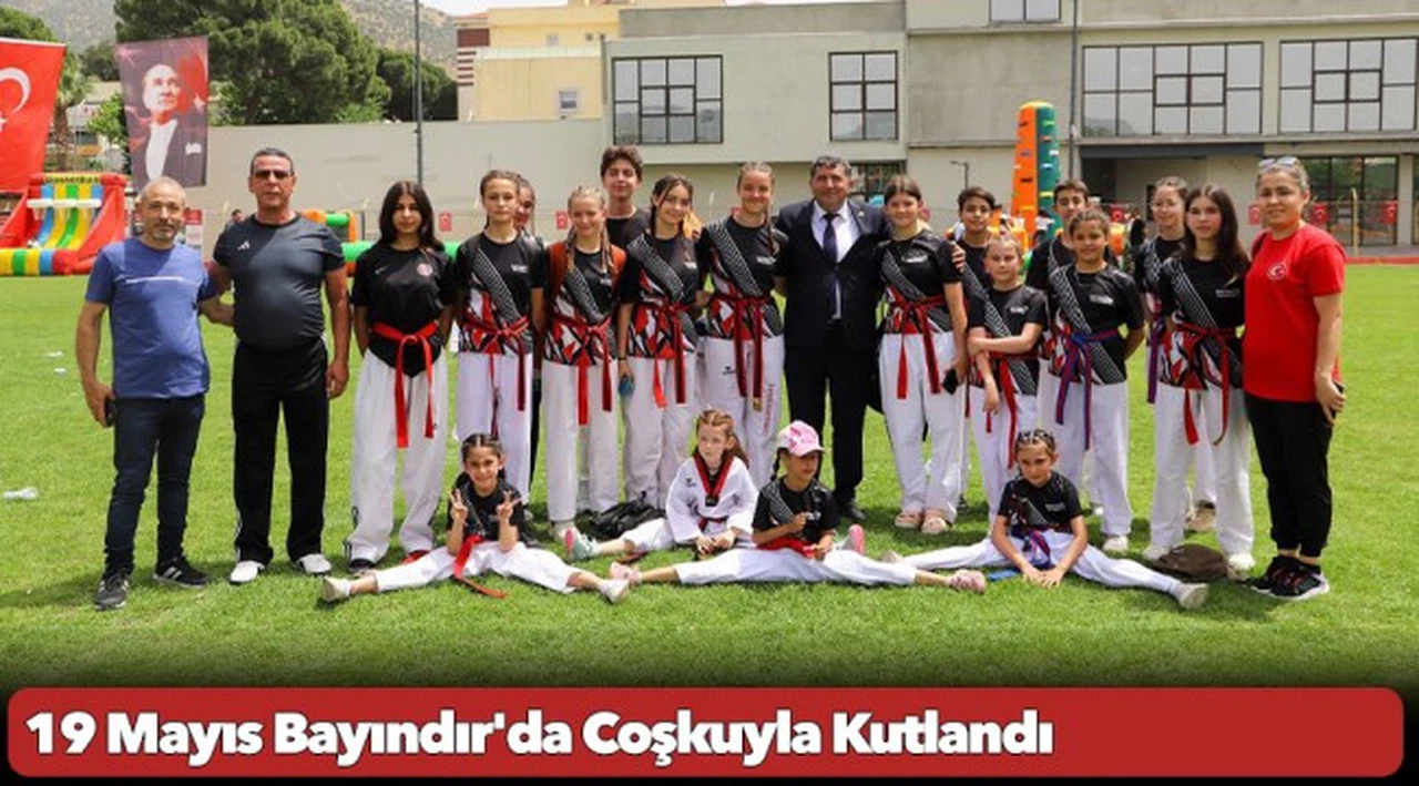 19 Mayıs Bayındır'da Coşkuyla Kutlandı