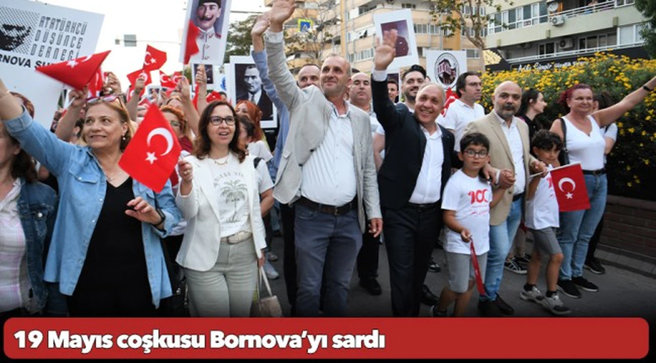 19 Mayıs coşkusu Bornova’yı sardı