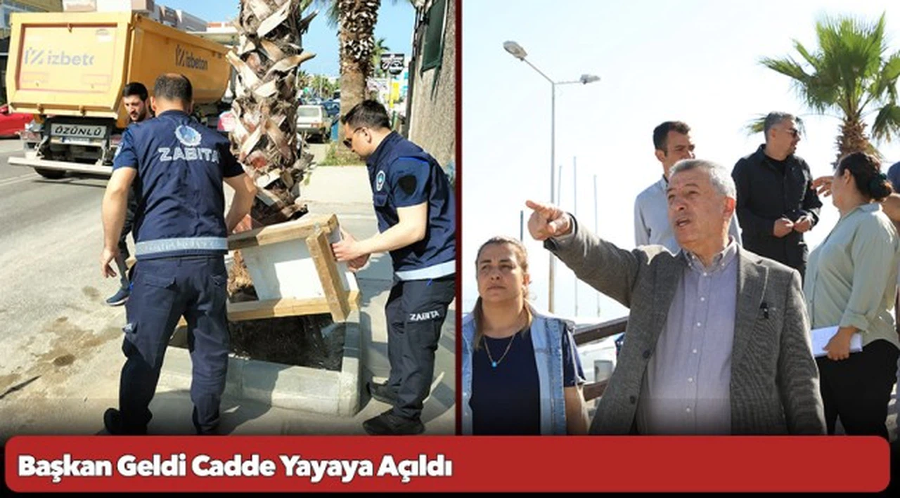 Başkan Geldi Cadde Yayaya Açıldı