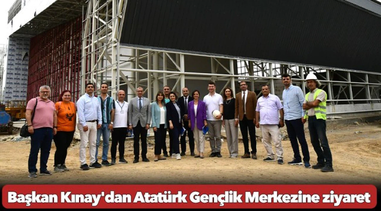 Başkan Kınay'dan Atatürk Gençlik Merkezine ziyaret: Bölgenin en büyük spor tesisi olacak