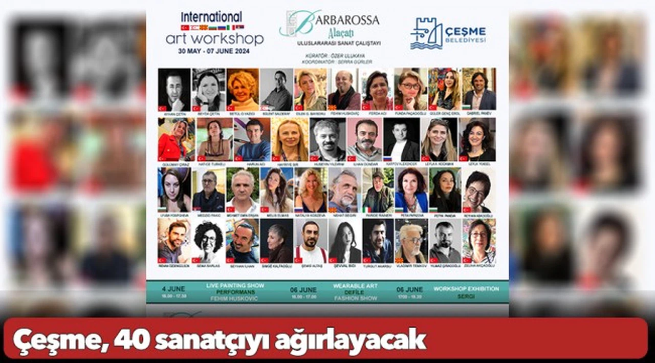 Çeşme, 40 sanatçıyı ağırlayacak