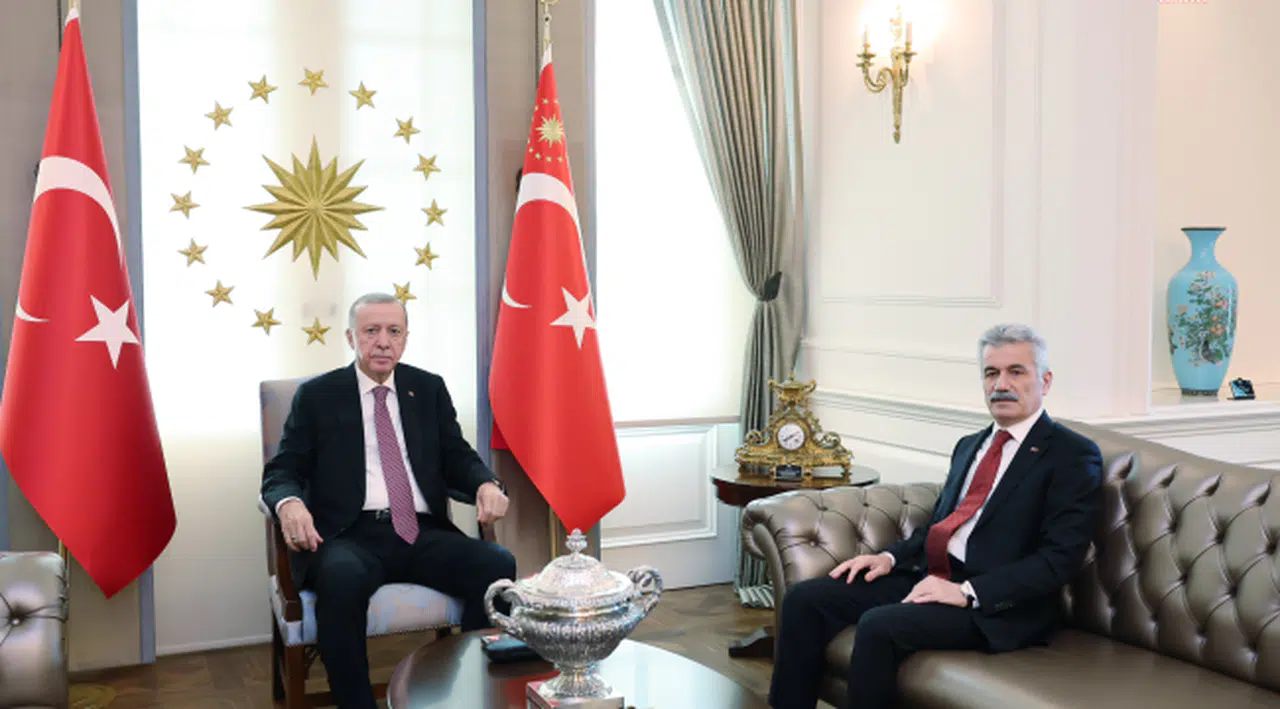 CUMHURBAŞKANI ERDOĞAN, YENİDEN DANIŞTAY BAŞKANI SEÇİLEN YİĞİT'İ KABUL ETTİ