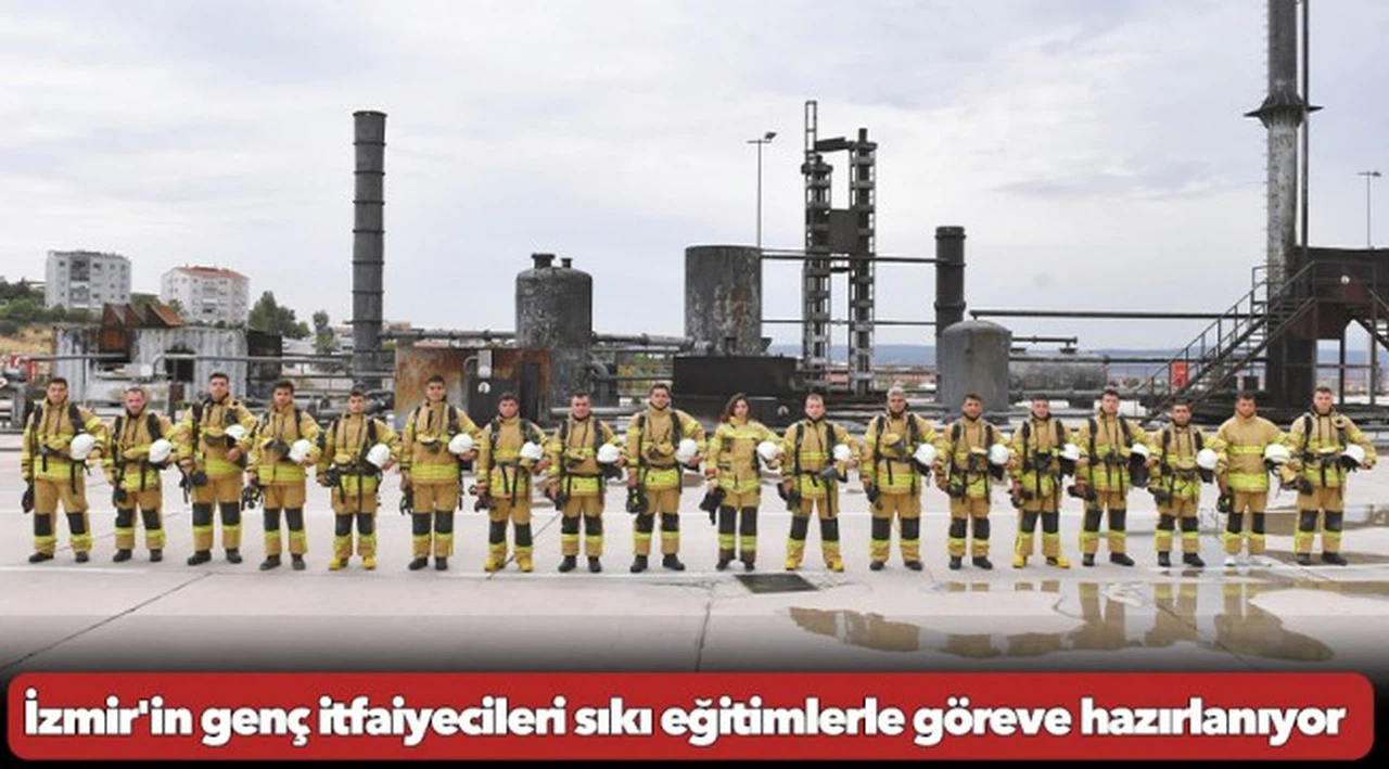 İzmir'in genç itfaiyecileri sıkı eğitimlerle göreve hazırlanıyor