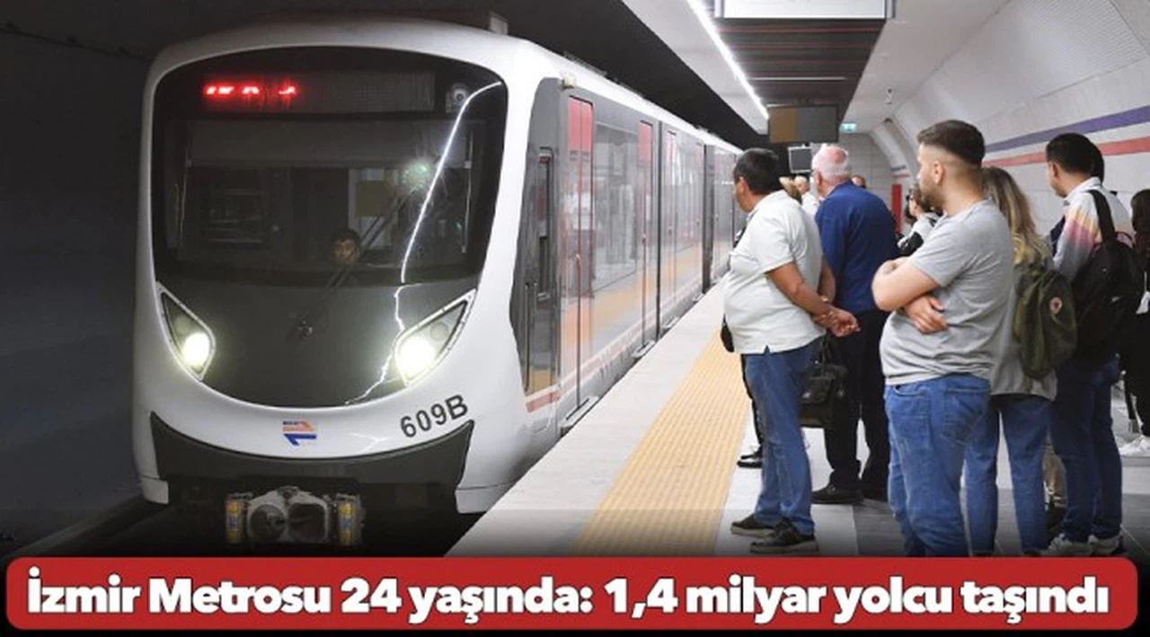 İzmir Metrosu 24 yaşında: 1,4 milyar yolcu taşındı