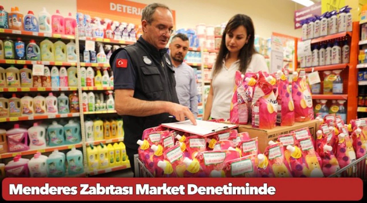 Menderes Zabıtası Market Denetiminde
