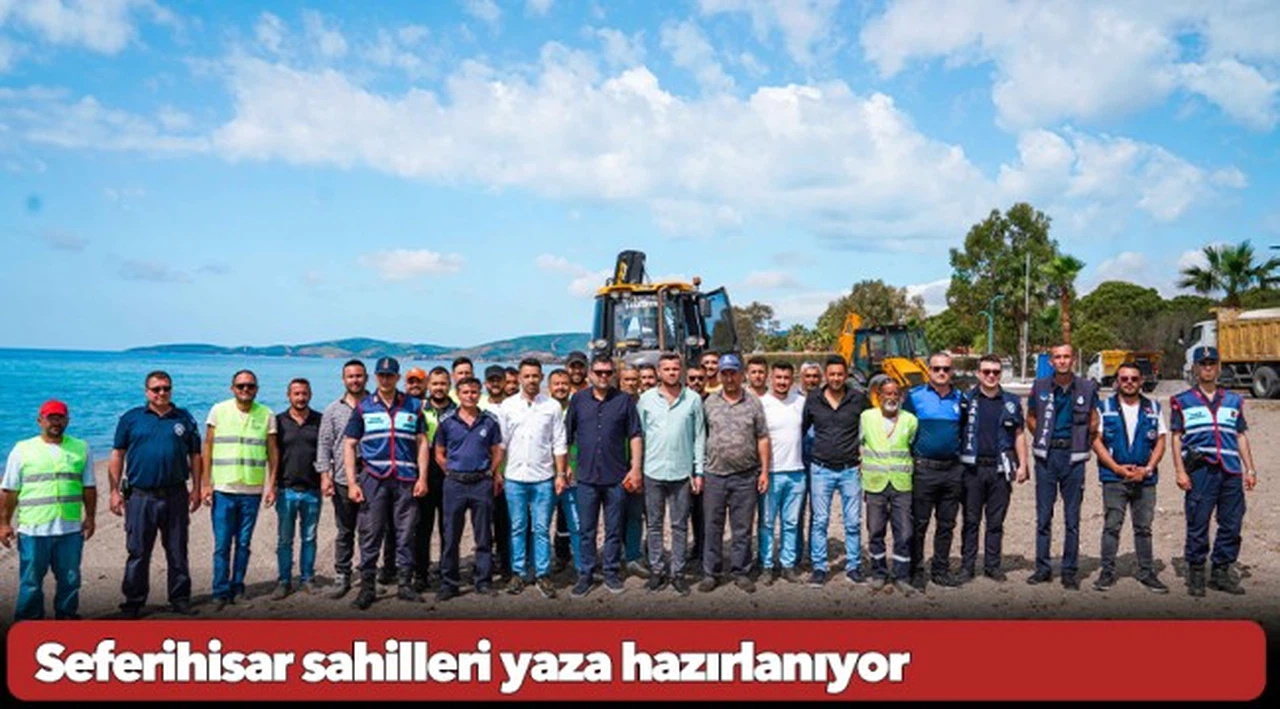 Seferihisar sahilleri yaza hazırlanıyor