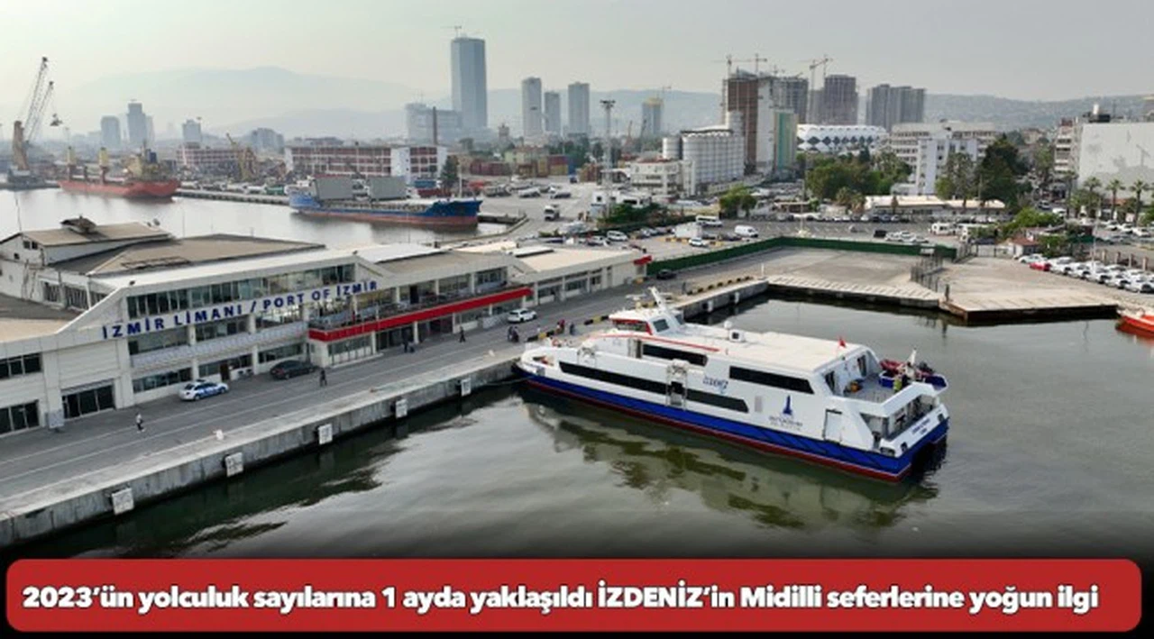 2023’ün yolculuk sayılarına 1 ayda yaklaşıldı İZDENİZ’in Midilli seferlerine yoğun ilgi