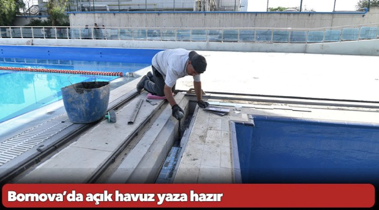 Bornova’da açık havuz yaza hazır
