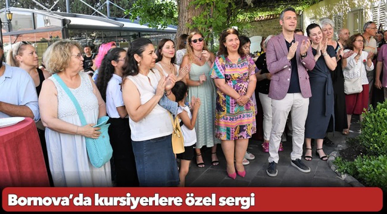 Bornova’da kursiyerlere özel sergi