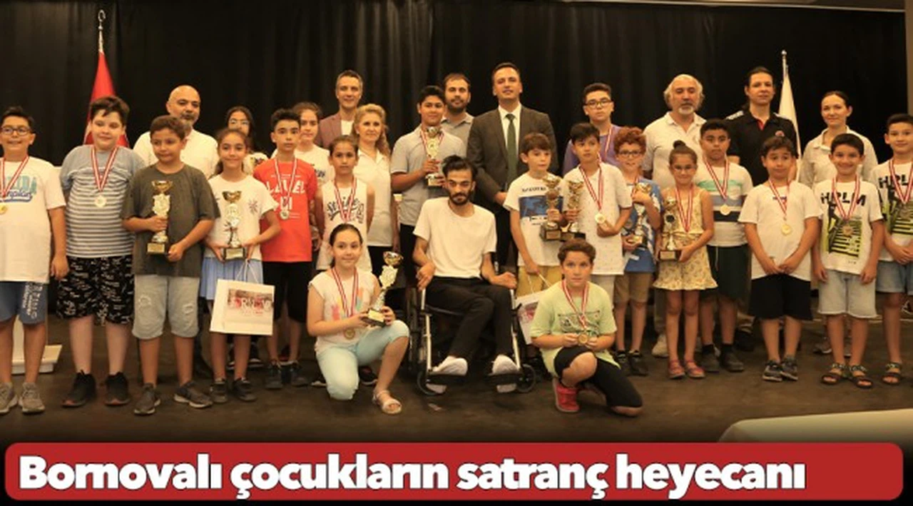 Bornovalı çocukların satranç heyecanı