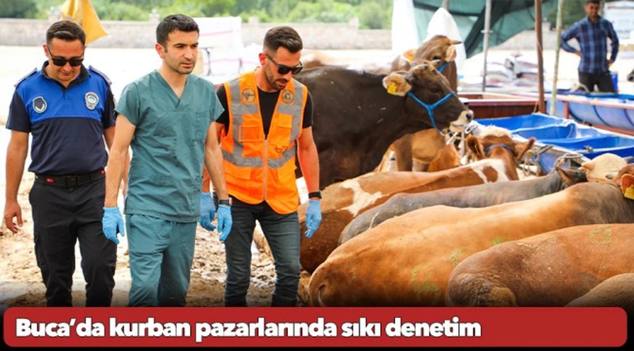 Buca’da kurban pazarlarında sıkı denetim