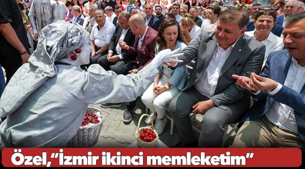 CHP Genel Başkanı Özgür Özel, Bornova Kiraz Festivali’nde konuştu: “İzmir ikinci memleketim”