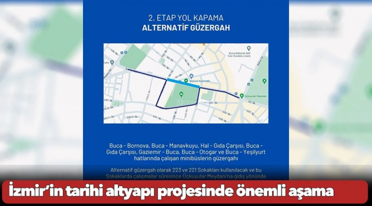 İzmir’in tarihi altyapı projesinde önemli aşama