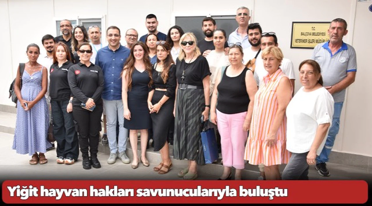 Yiğit hayvan hakları savunucularıyla buluştu