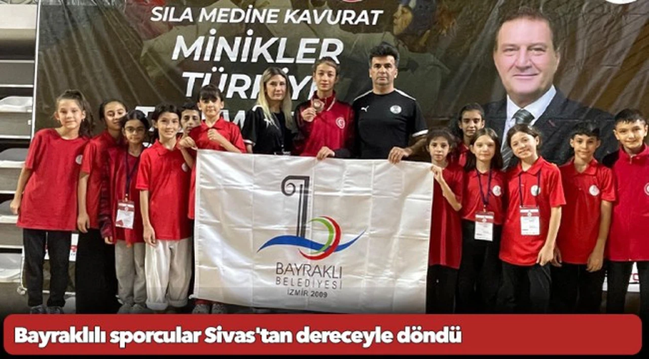 Bayraklılı sporcular Sivas'tan dereceyle döndü