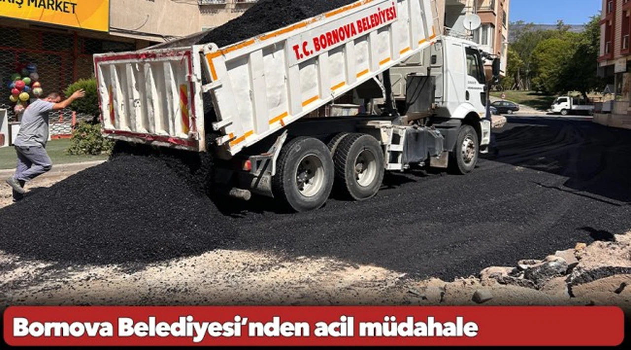 Bornova Belediyesi’nden acil müdahale