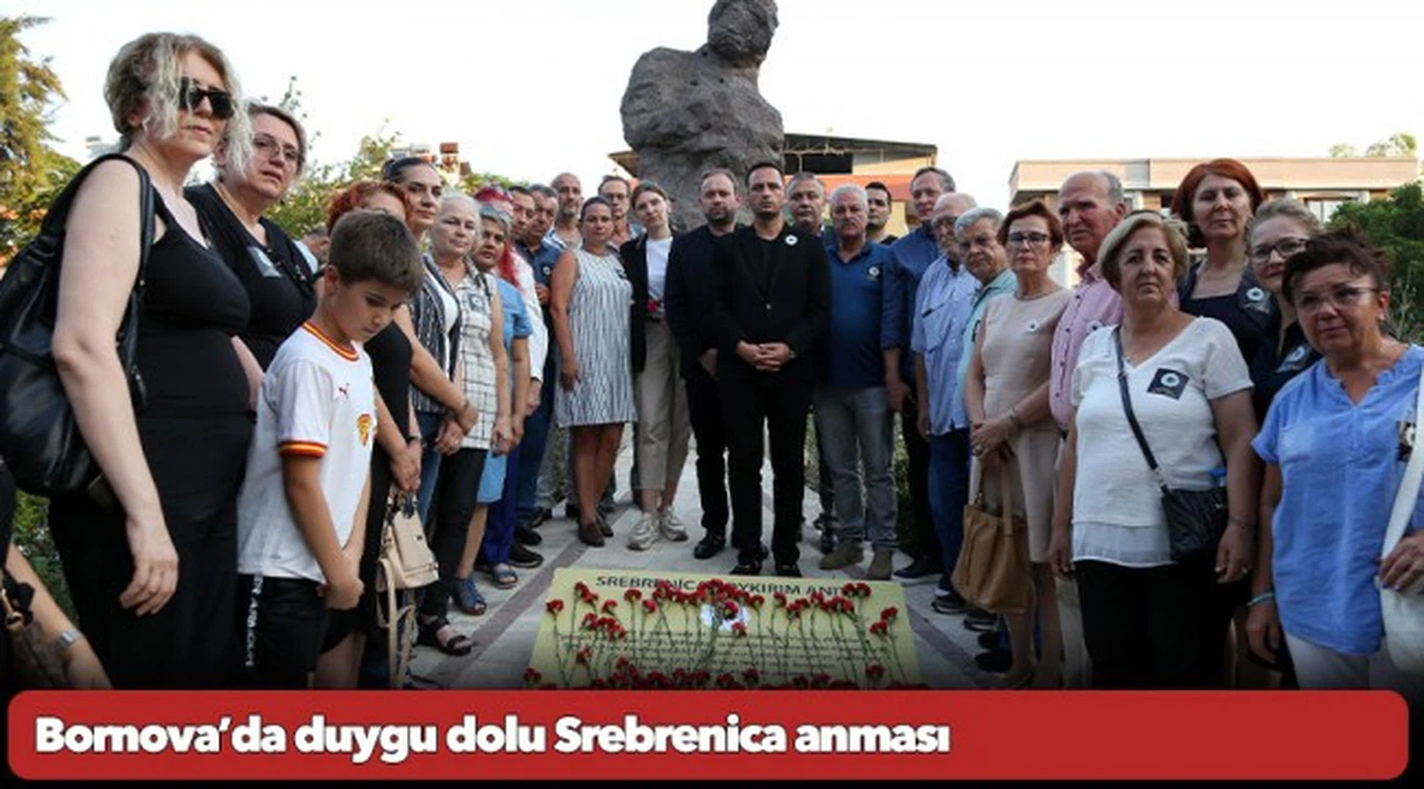 Bornova’da duygu dolu Srebrenica anması