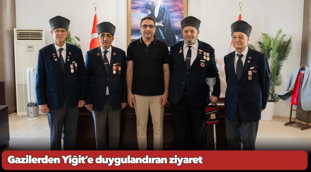 Gazilerden Yiğit’e duygulandıran ziyaret
