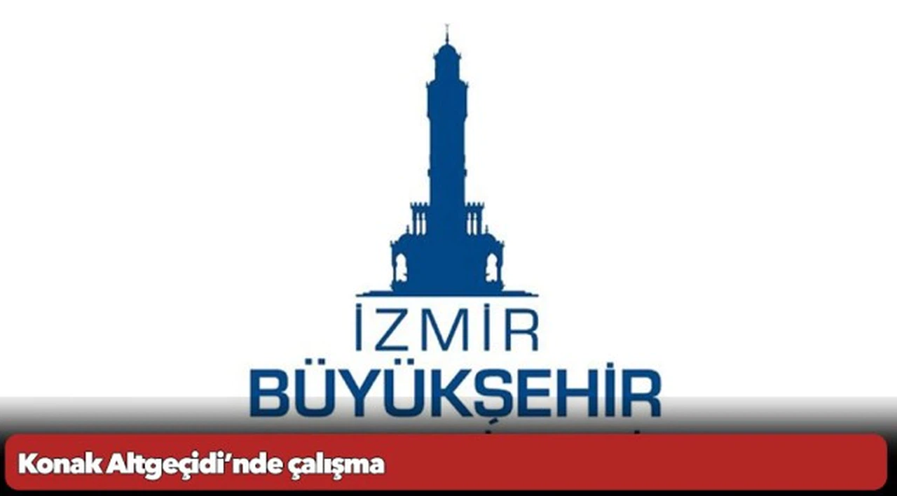 Konak Altgeçidi’nde çalışma