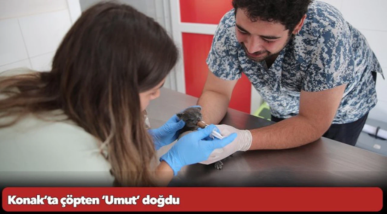 Konak’ta çöpten ‘Umut’ doğdu