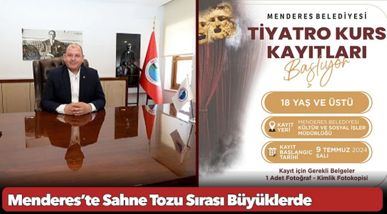 Menderes’te Sahne Tozu Sırası Büyüklerde