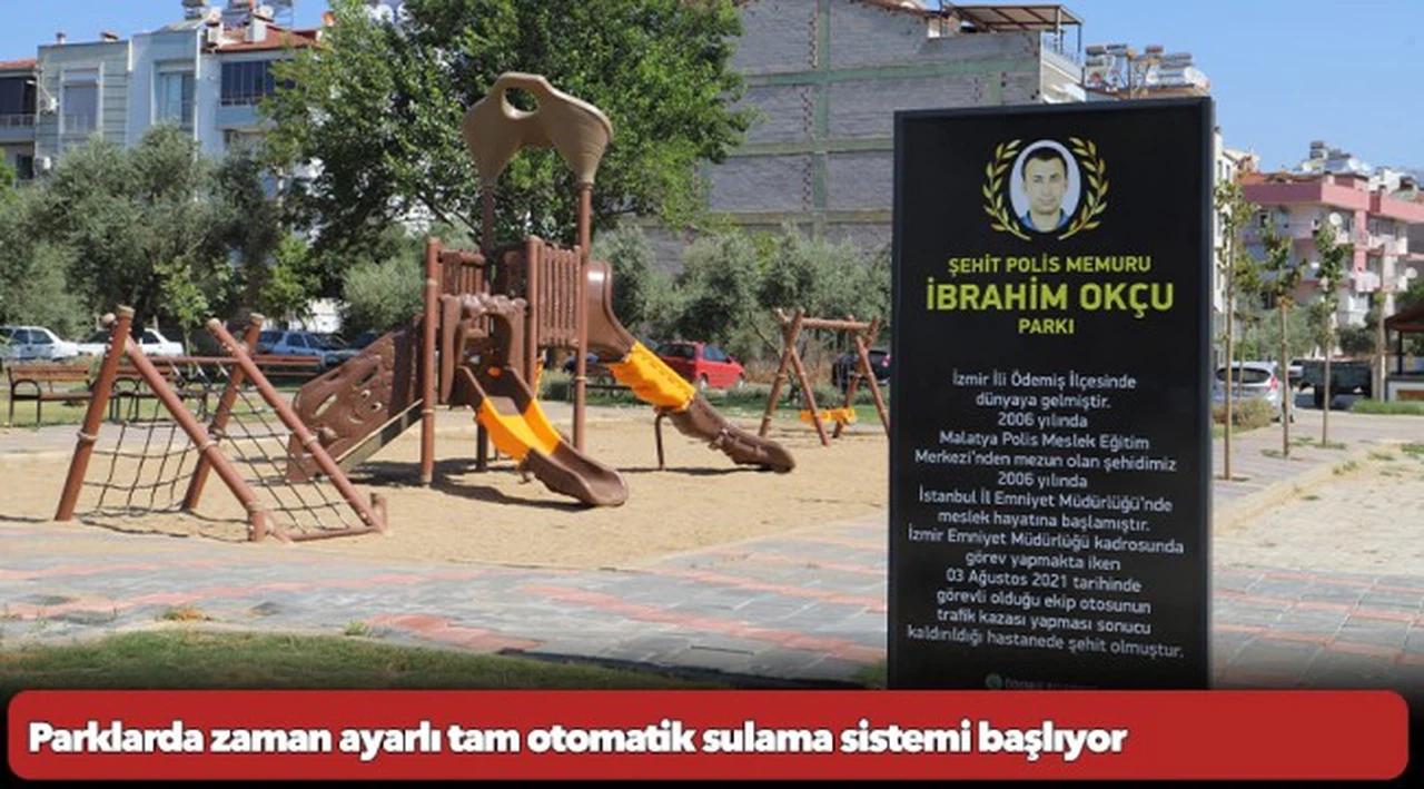 Parklarda zaman ayarlı tam otomatik sulama sistemi başlıyor