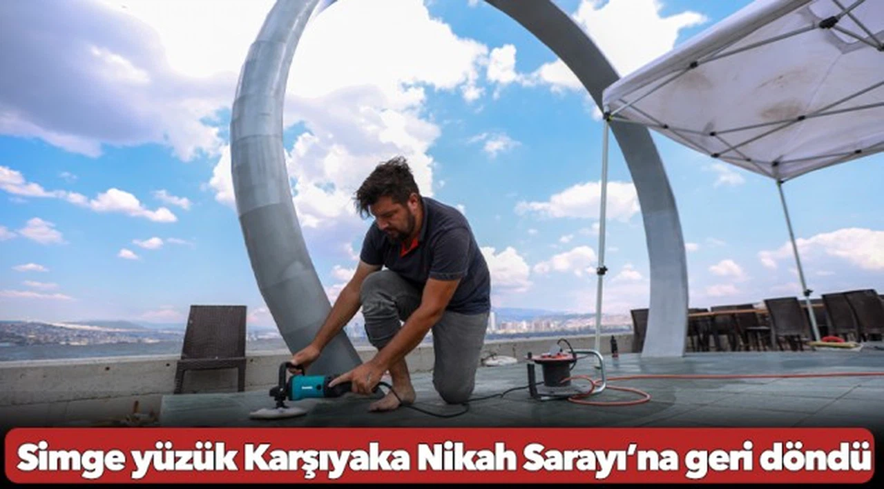 Simge yüzük Karşıyaka Nikah Sarayı’na geri döndü