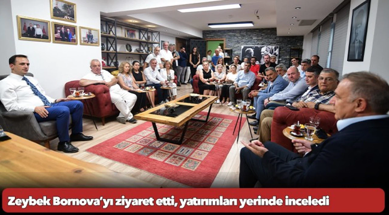 Zeybek Bornova’yı ziyaret etti, yatırımları yerinde inceledi