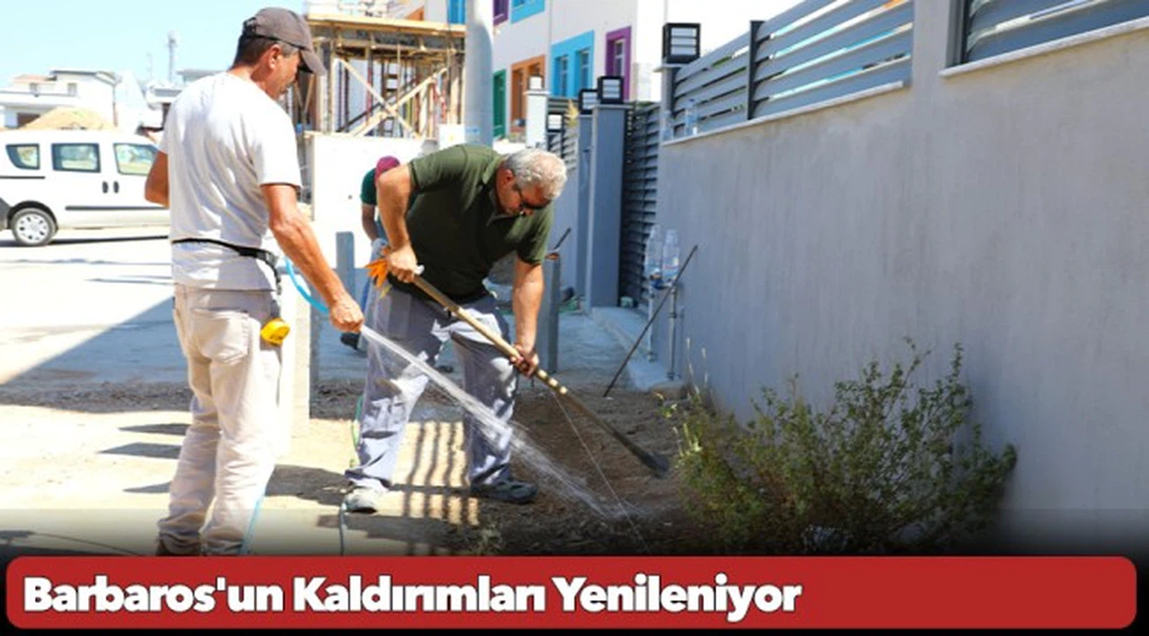Barbaros'un Kaldırımları Yenileniyor