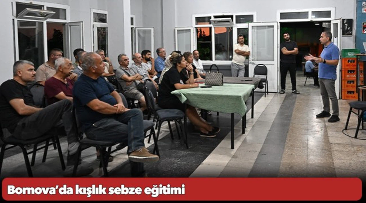 Bornova’da kışlık sebze eğitimi