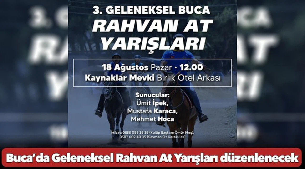 Buca’da Geleneksel Rahvan At Yarışları düzenlenecek